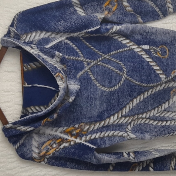 OUI Women Cardigan Sweater Size 4 Blue - Picture 5 of 10